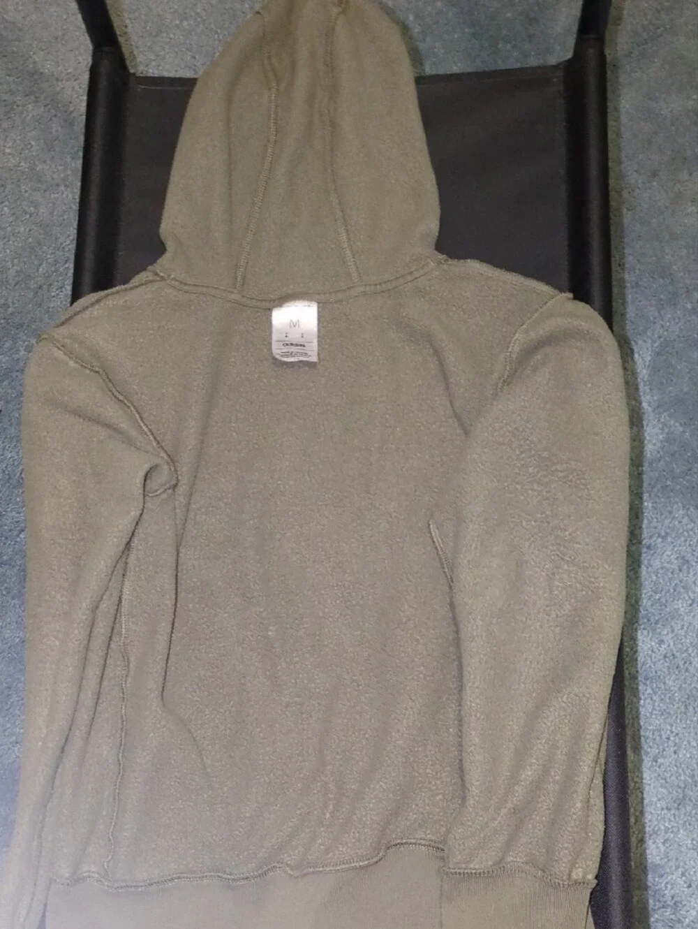 Adidas Kids Olive Hoodie with Small Logo Medium